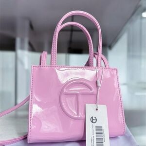 Telfar Glossy Pink Mini Bag